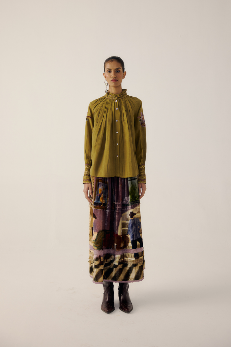 FARMER SET-Parrot Emb. cotton by CORD for women Worldwide