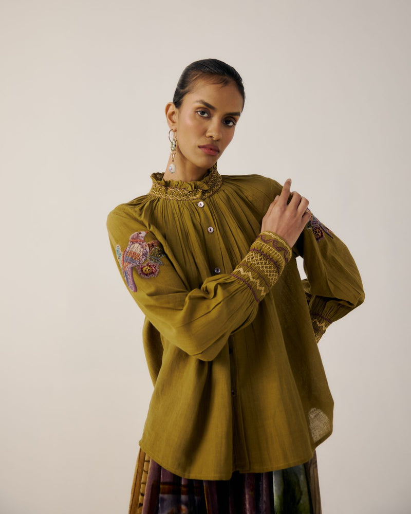 FARMER SET-Parrot Emb. cotton by CORD for women Worldwide