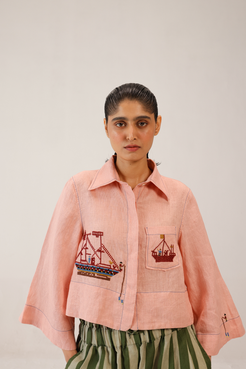 FERN TOP - SAILOR ROSE all linen by CORD for women Worldwide