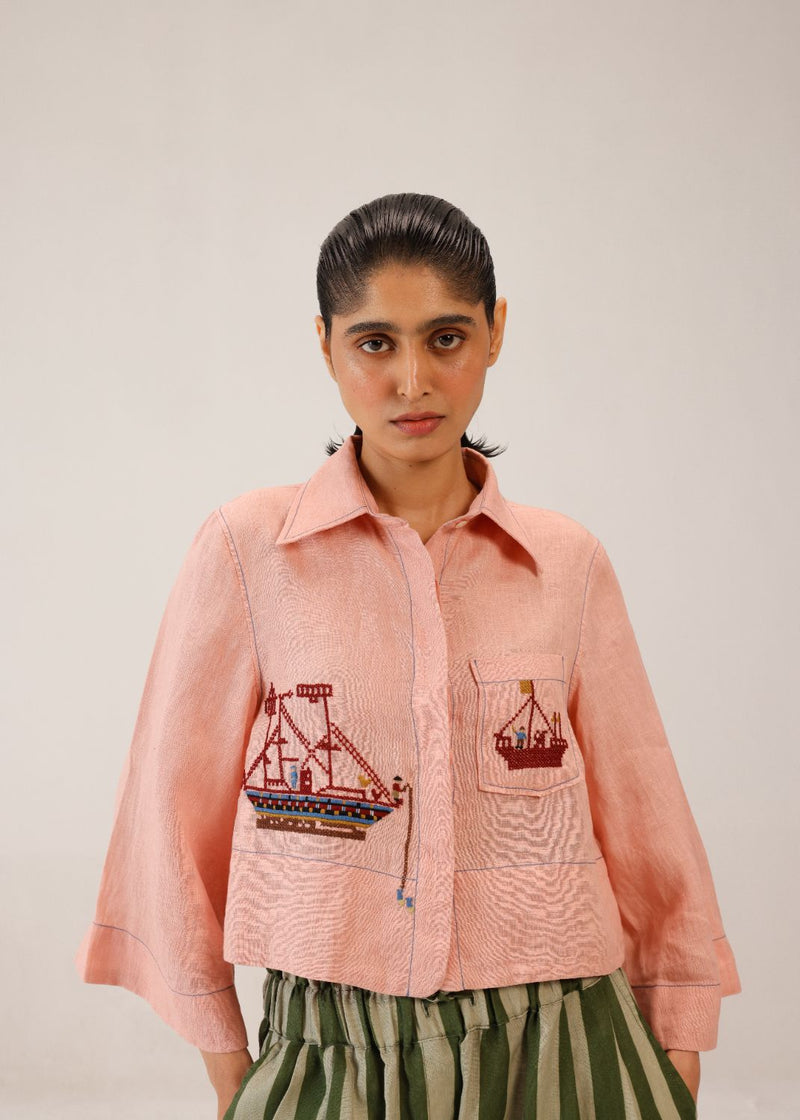 FERN TOP - SAILOR ROSE all linen by CORD for women Worldwide
