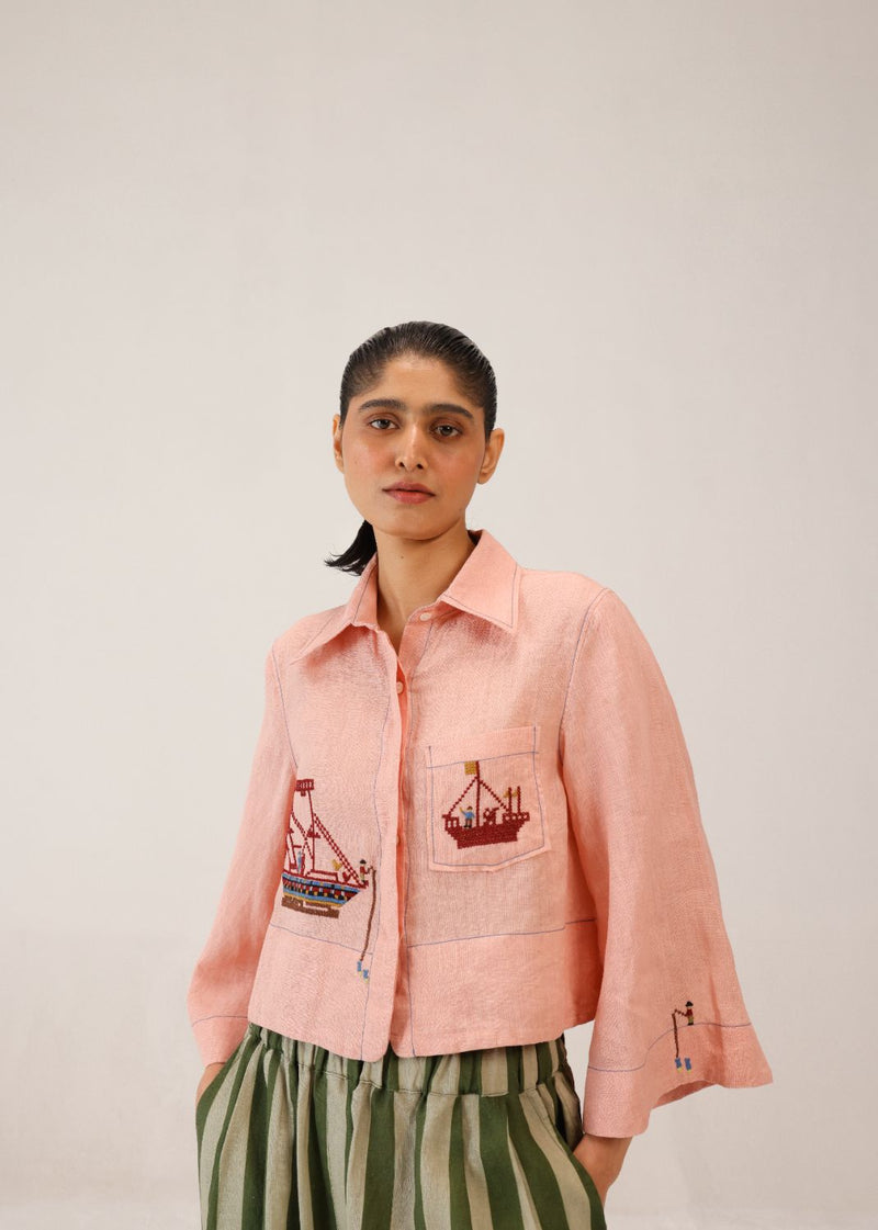 FERN TOP - SAILOR ROSE all linen by CORD for women Worldwide