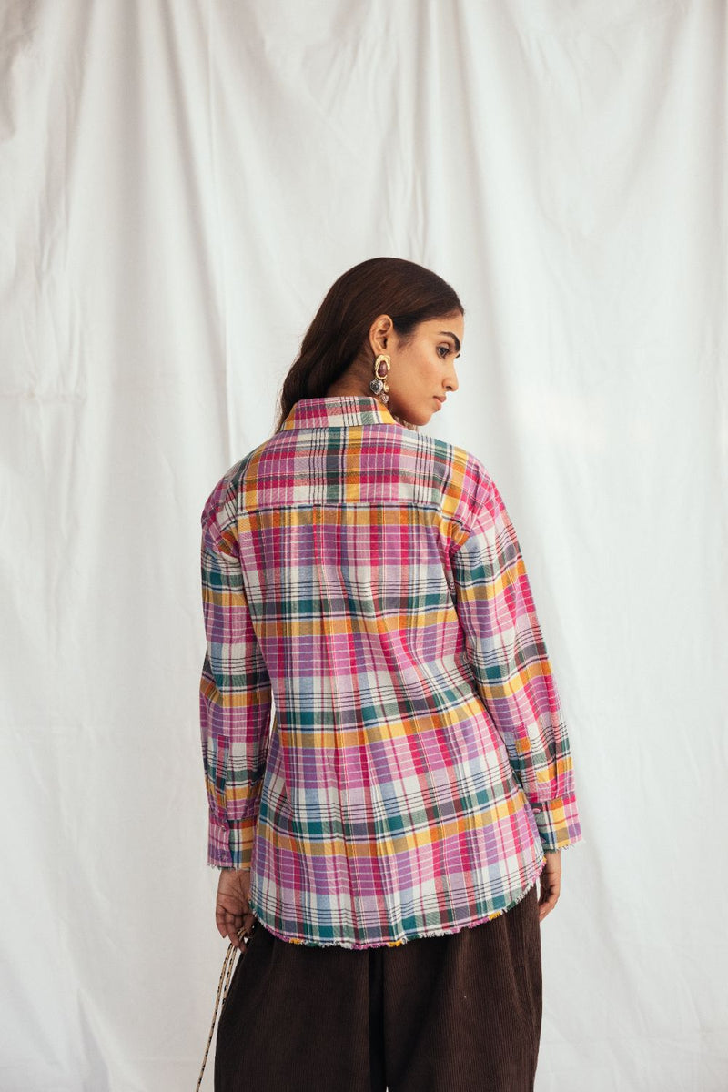 Sherbet Wrap Shirt cotton by JodiLife for women Worldwide