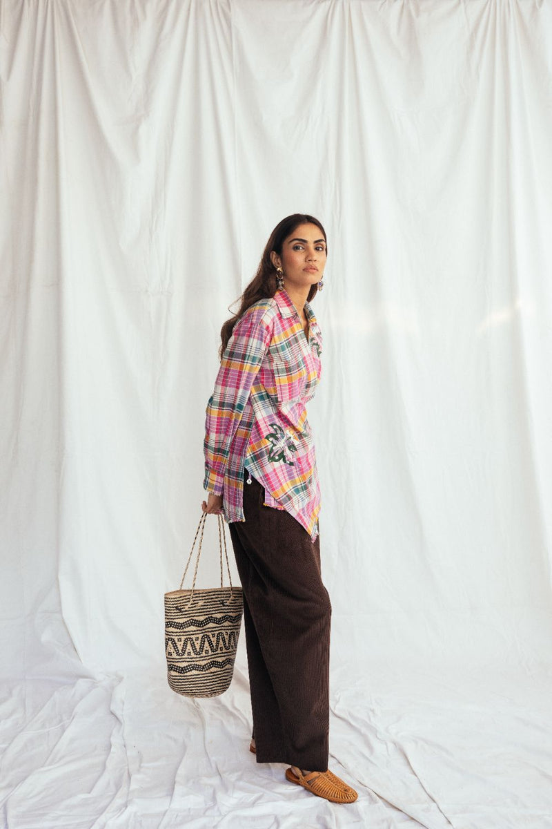 Sherbet Wrap Shirt cotton by JodiLife for women Worldwide