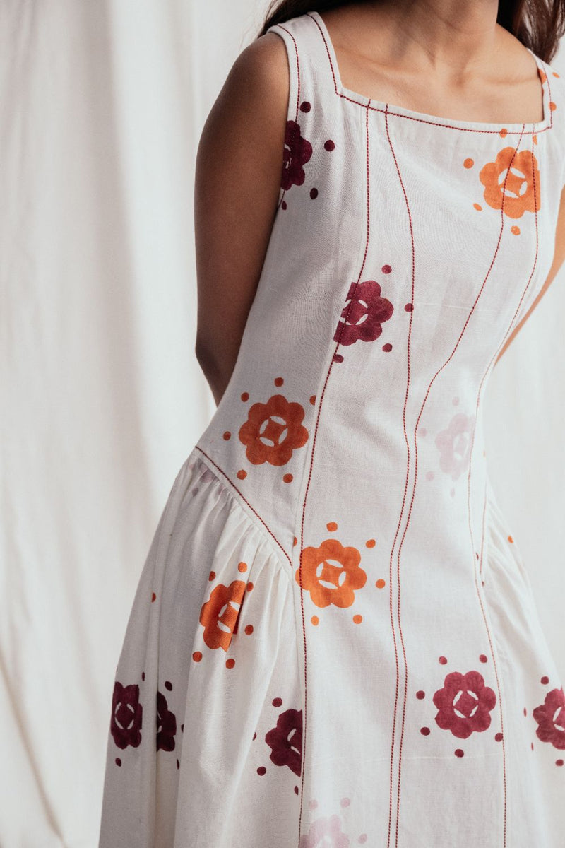 Thandai Day Dress cotton by JodiLife for women Worldwide