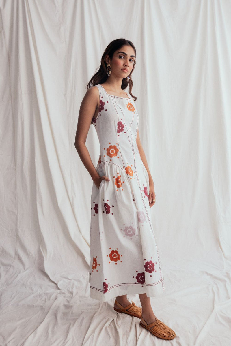 Thandai Day Dress cotton by JodiLife for women Worldwide