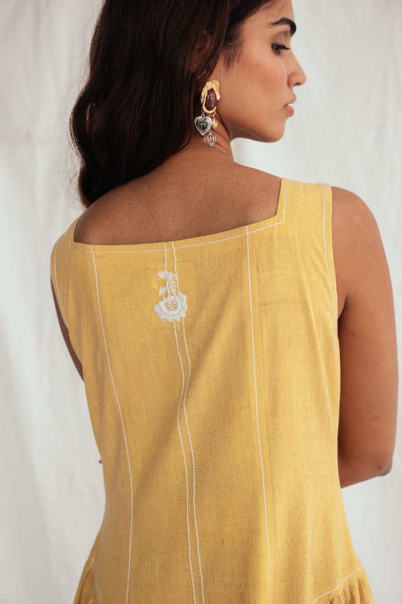 Aamras Handloom Day Dress cotton by JodiLife for women Worldwide