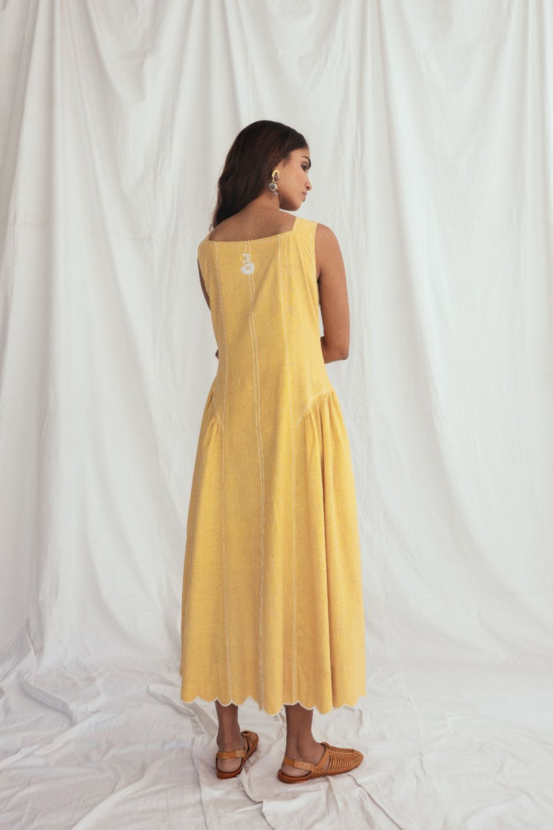Aamras Handloom Day Dress cotton by JodiLife for women Worldwide