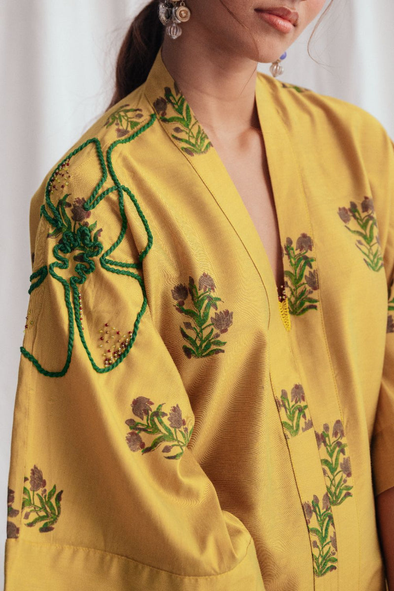 Nimbu Silk Day Dress silk by JodiLife for women Worldwide
