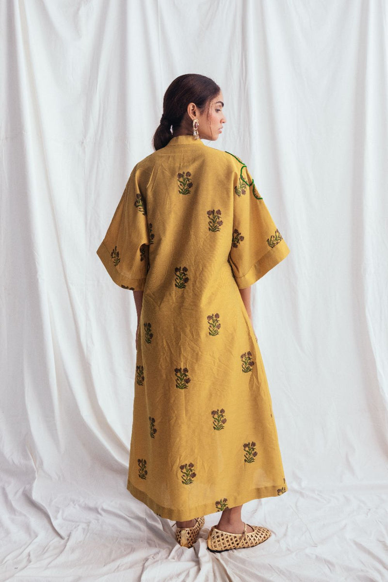 Nimbu Silk Day Dress silk by JodiLife for women Worldwide