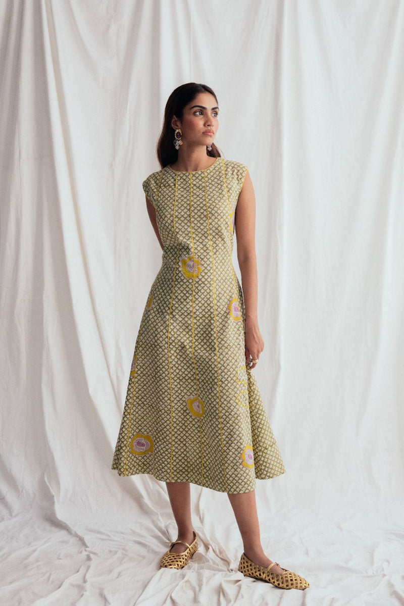 Panna Panel Dress cotton by JodiLife for women Worldwide
