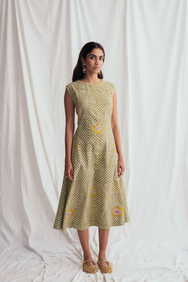 Panna Panel Dress cotton by JodiLife for women Worldwide