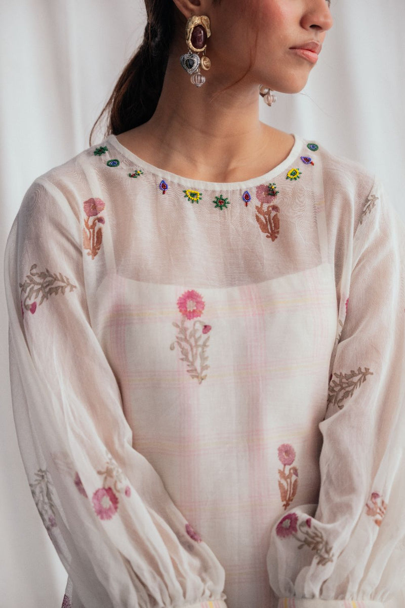 Kulfi Peasent Dress chanderi by JodiLife for women Worldwide