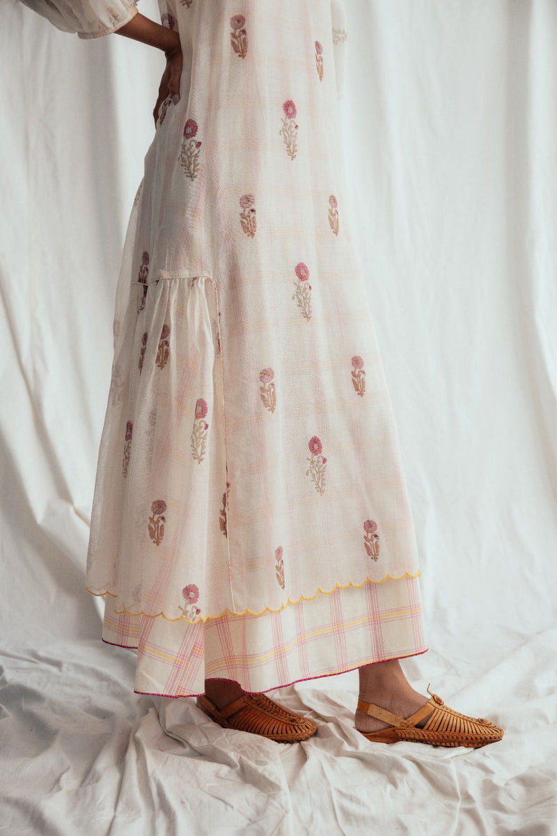 Kulfi Peasent Dress chanderi by JodiLife for women Worldwide
