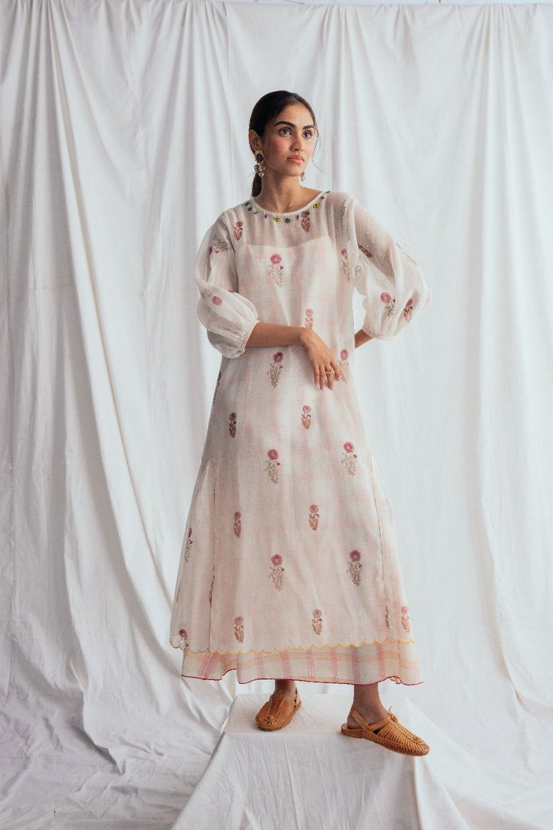 Kulfi Peasent Dress chanderi by JodiLife for women Worldwide