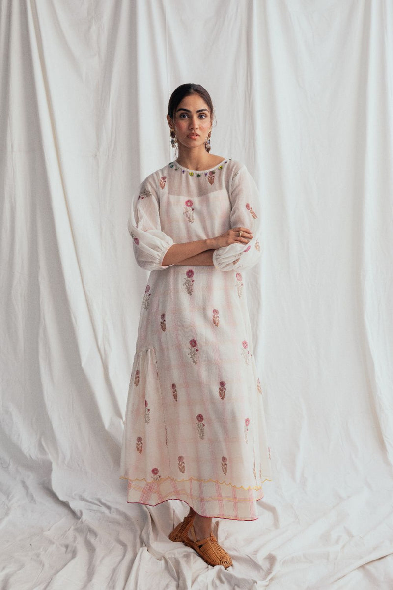 Kulfi Peasent Dress chanderi by JodiLife for women Worldwide