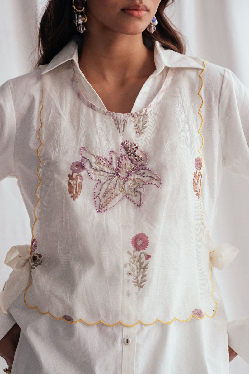 Kulfi Bib chanderi by JodiLife for women Worldwide