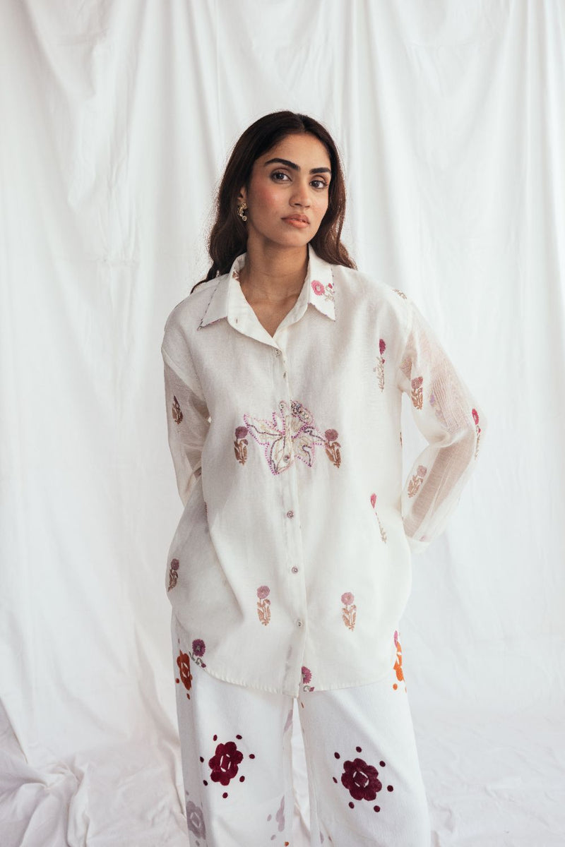 Kulfi Shirt chanderi by JodiLife for women Worldwide