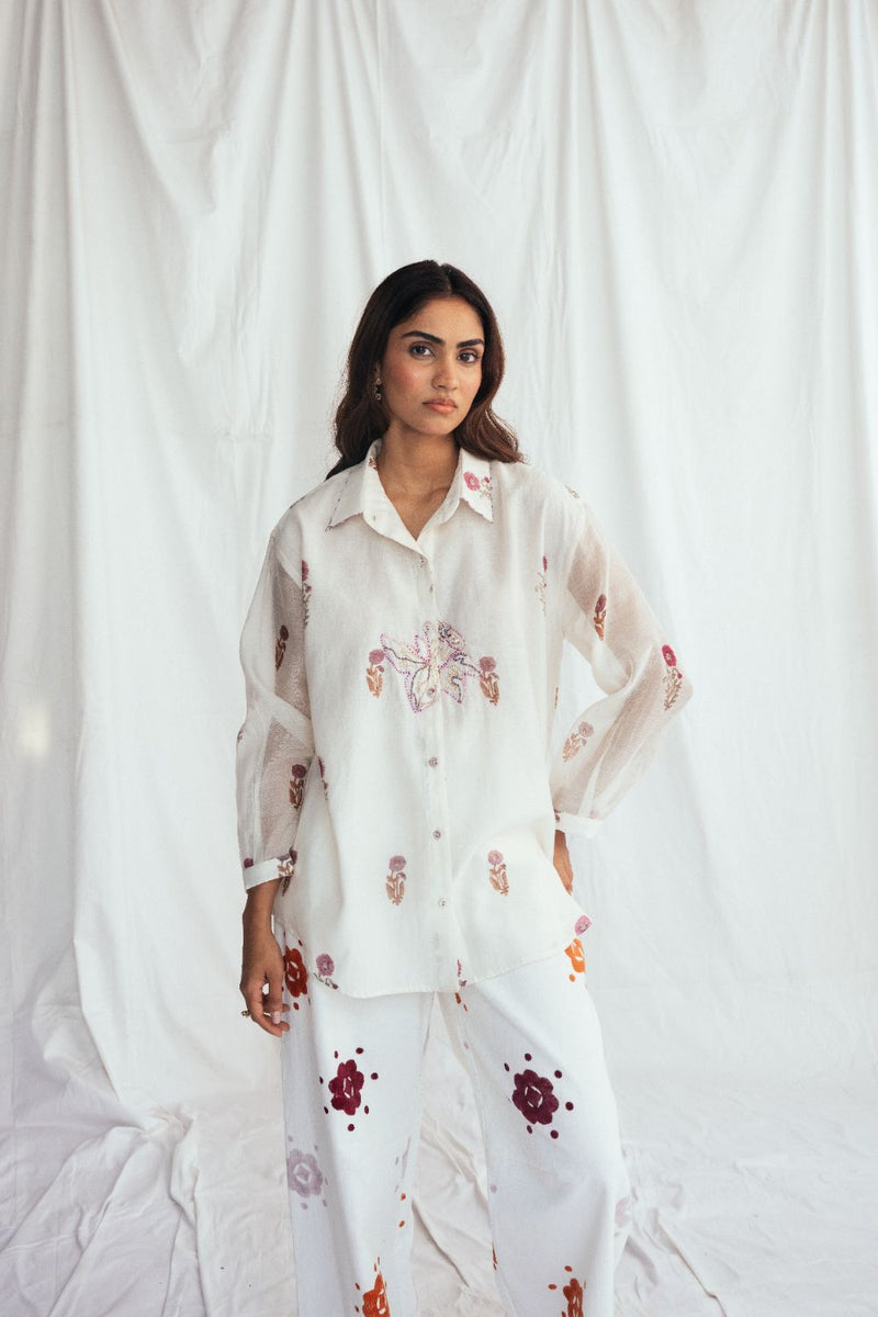 Kulfi Shirt chanderi by JodiLife for women Worldwide