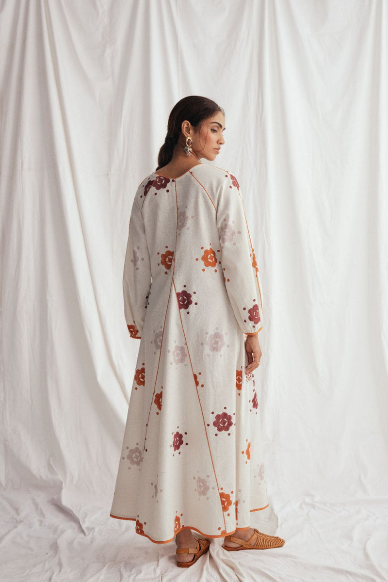 Thandai Peasent Dress cotton by JodiLife for women Worldwide