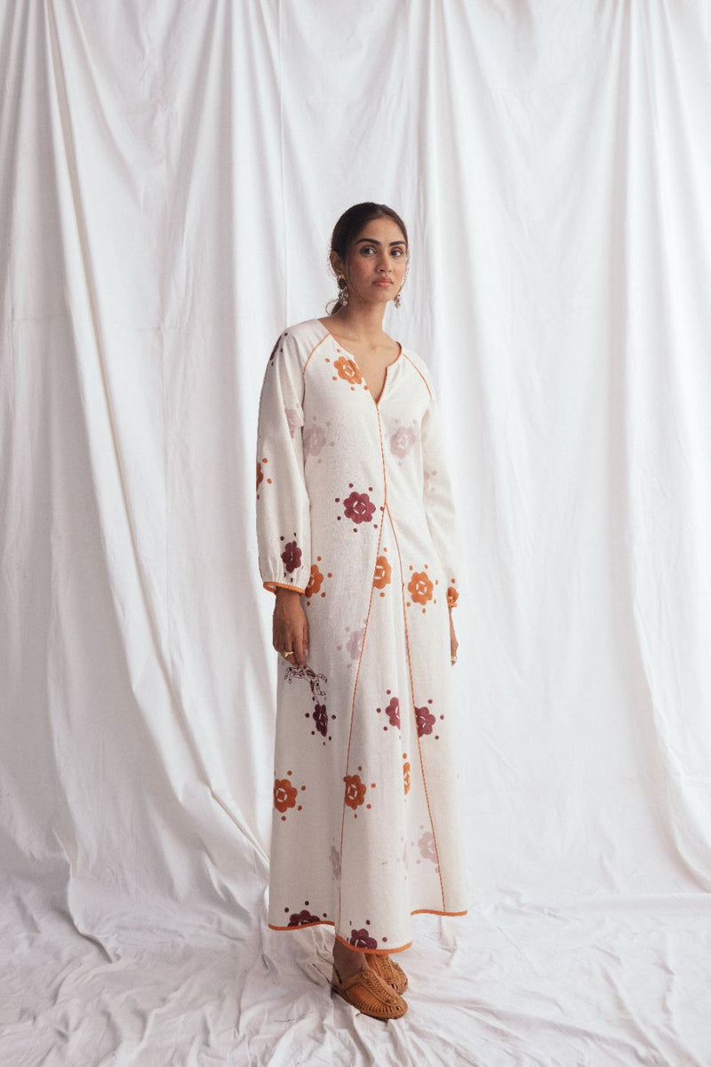 Thandai Peasent Dress cotton by JodiLife for women Worldwide