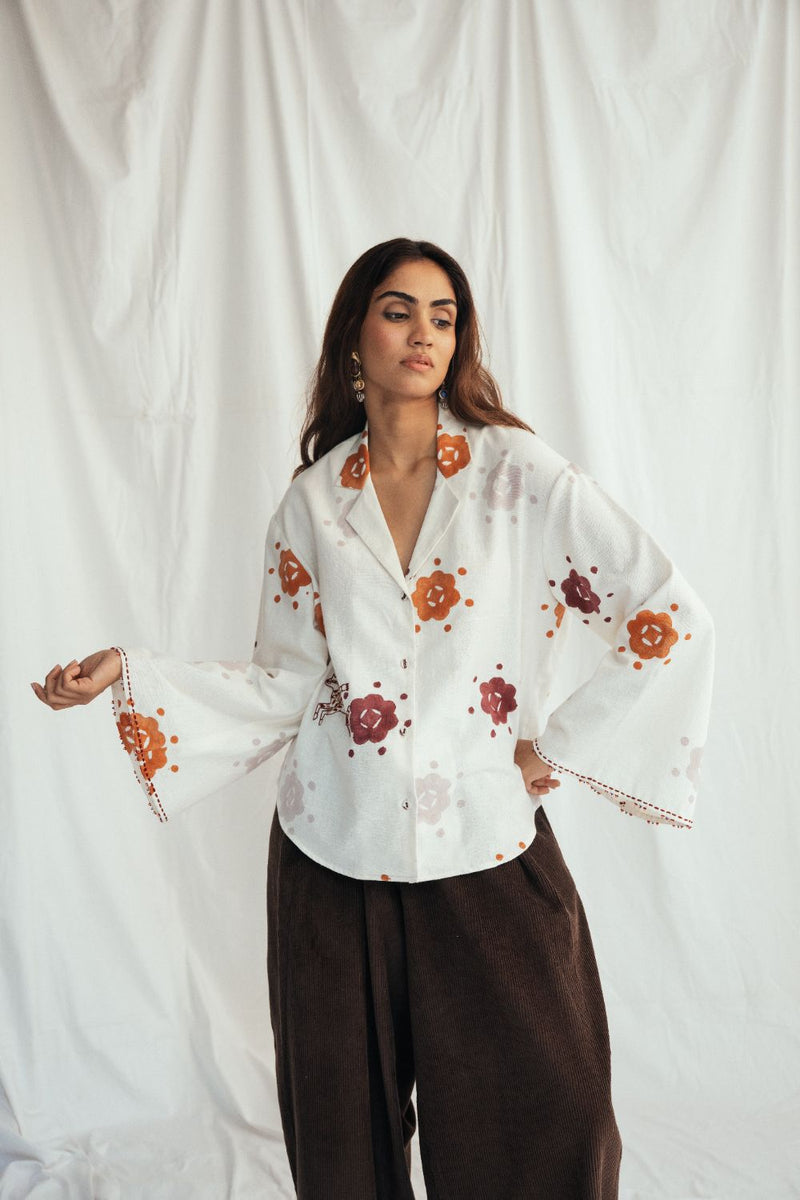 Thandai Shirt cotton by JodiLife for women Worldwide