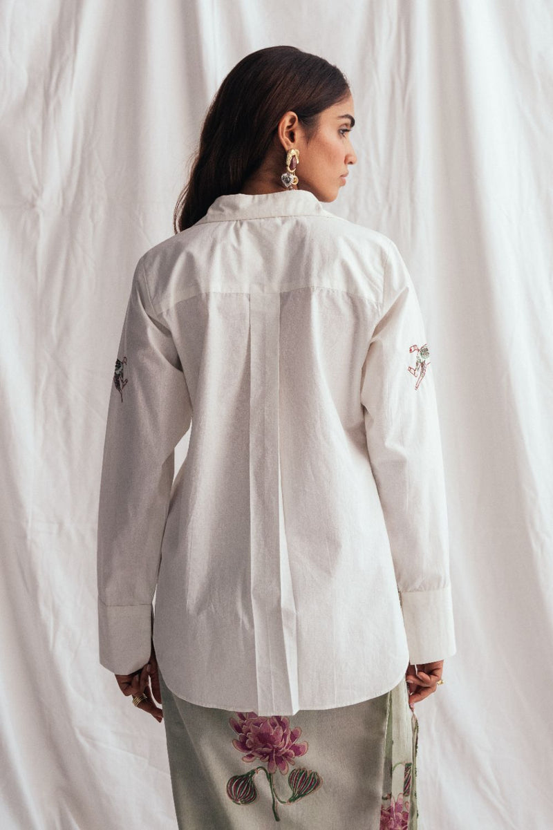 Thandai Solid Shirt poplin by JodiLife for women Worldwide