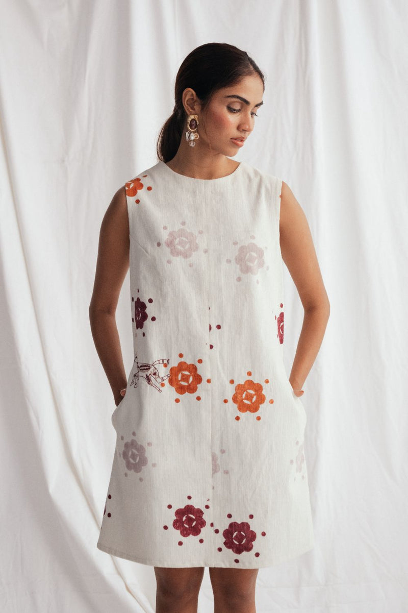 Thandai Corduroy Shift Dress corduroy by JodiLife for women Worldwide