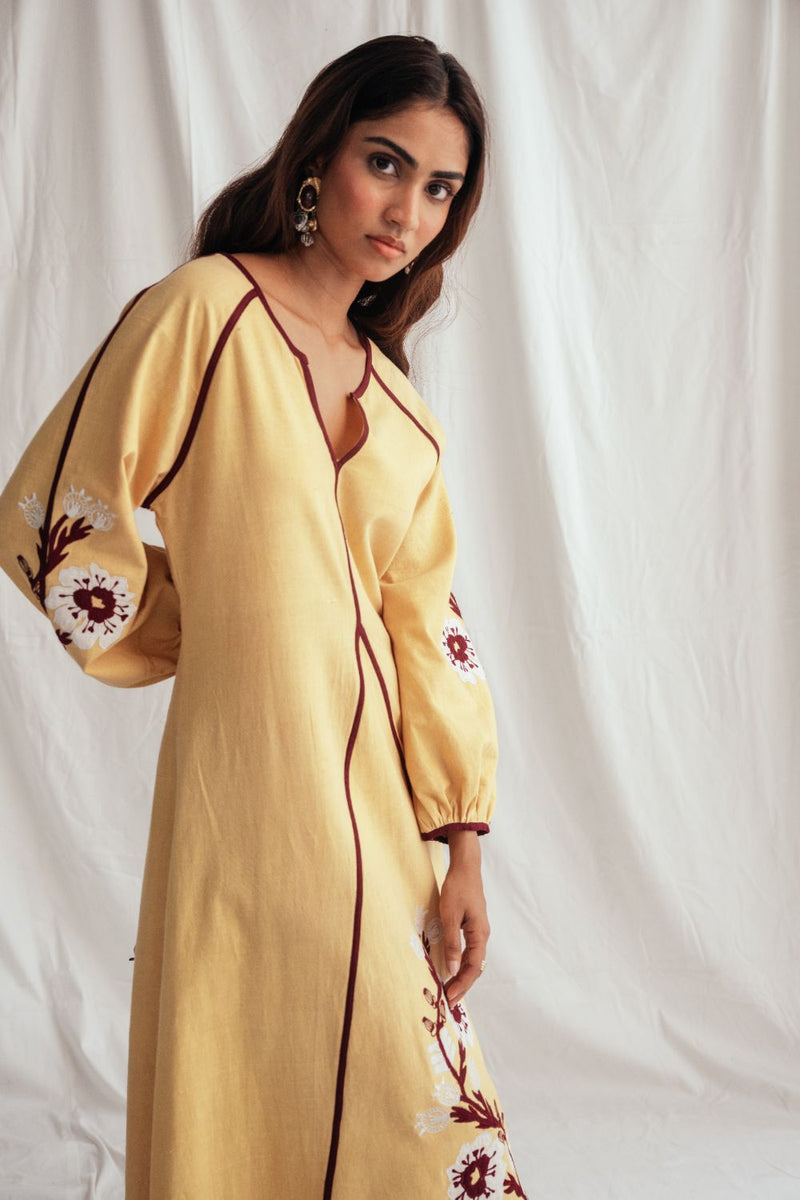 Aamras Handloom Peasent Dress cotton by JodiLife for women Worldwide