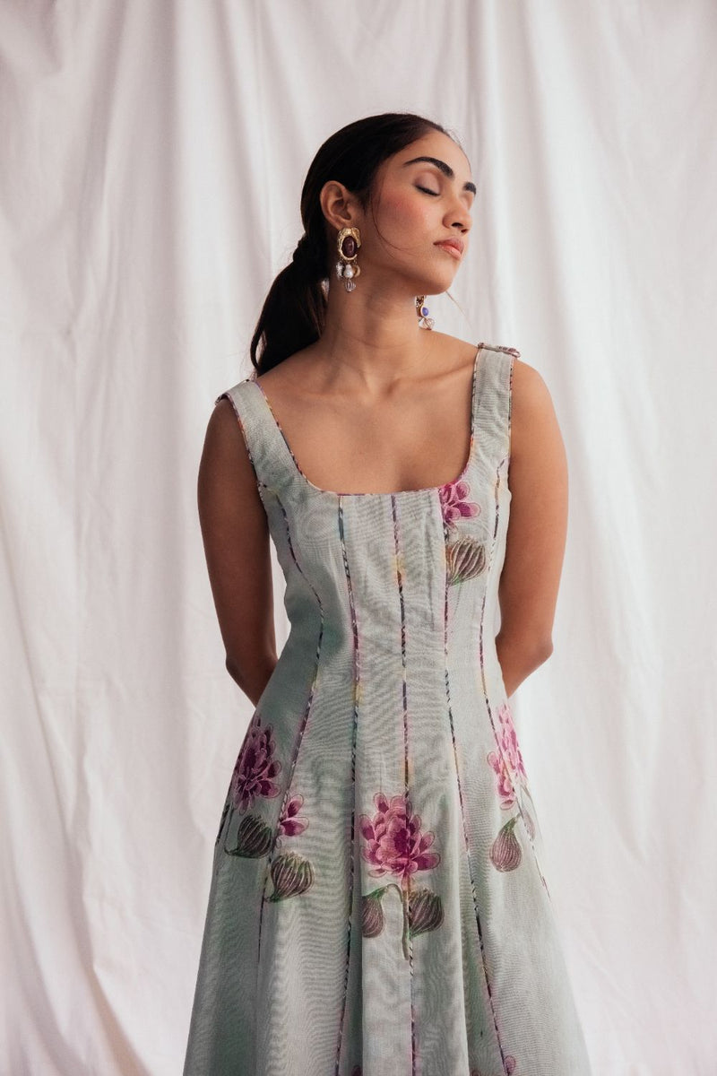 Gulkand Panel Dress cotton by JodiLife for women Worldwide
