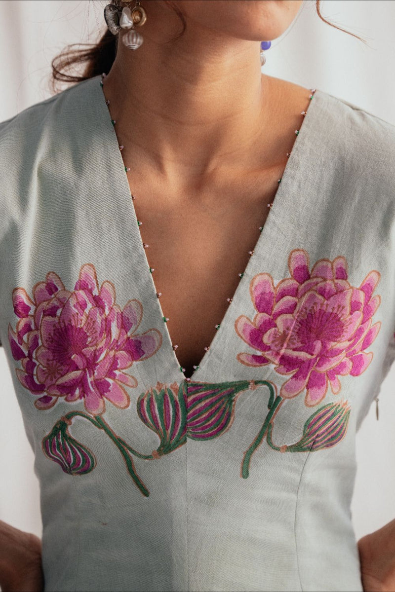 Gulkand Dress cotton by JodiLife for women Worldwide