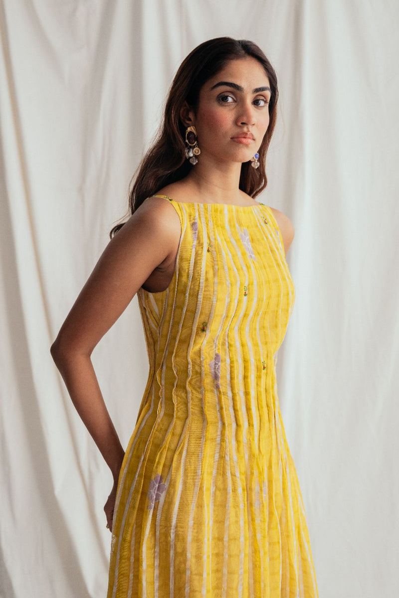 Dhoop Day Dress chanderi by JodiLife for women Worldwide