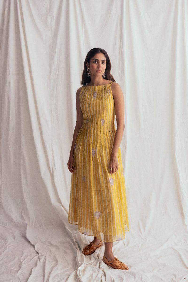 Dhoop Day Dress chanderi by JodiLife for women Worldwide