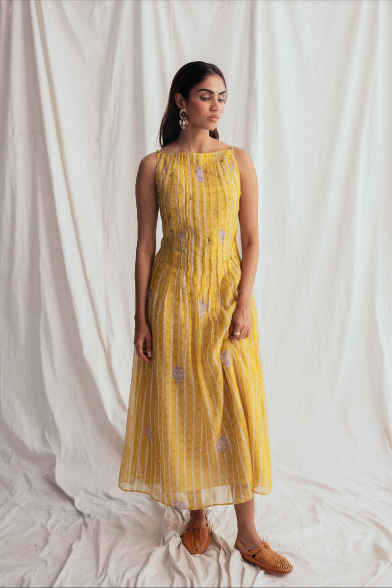 Dhoop Day Dress chanderi by JodiLife for women Worldwide