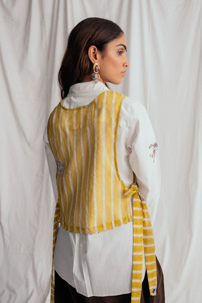Dhoop Bib chanderi by JodiLife for women Worldwide