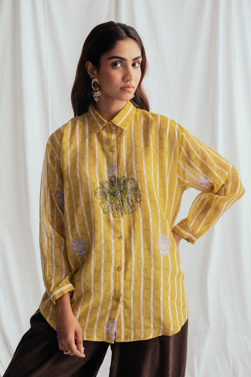 Dhoop Shirt chanderi by JodiLife for women Worldwide