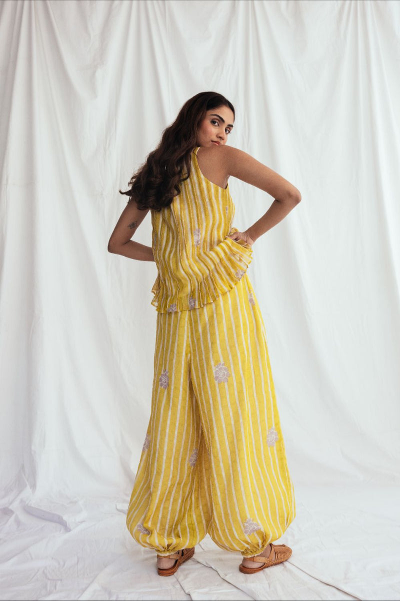 Dhoop Pleated Top chanderi by JodiLife for women Worldwide