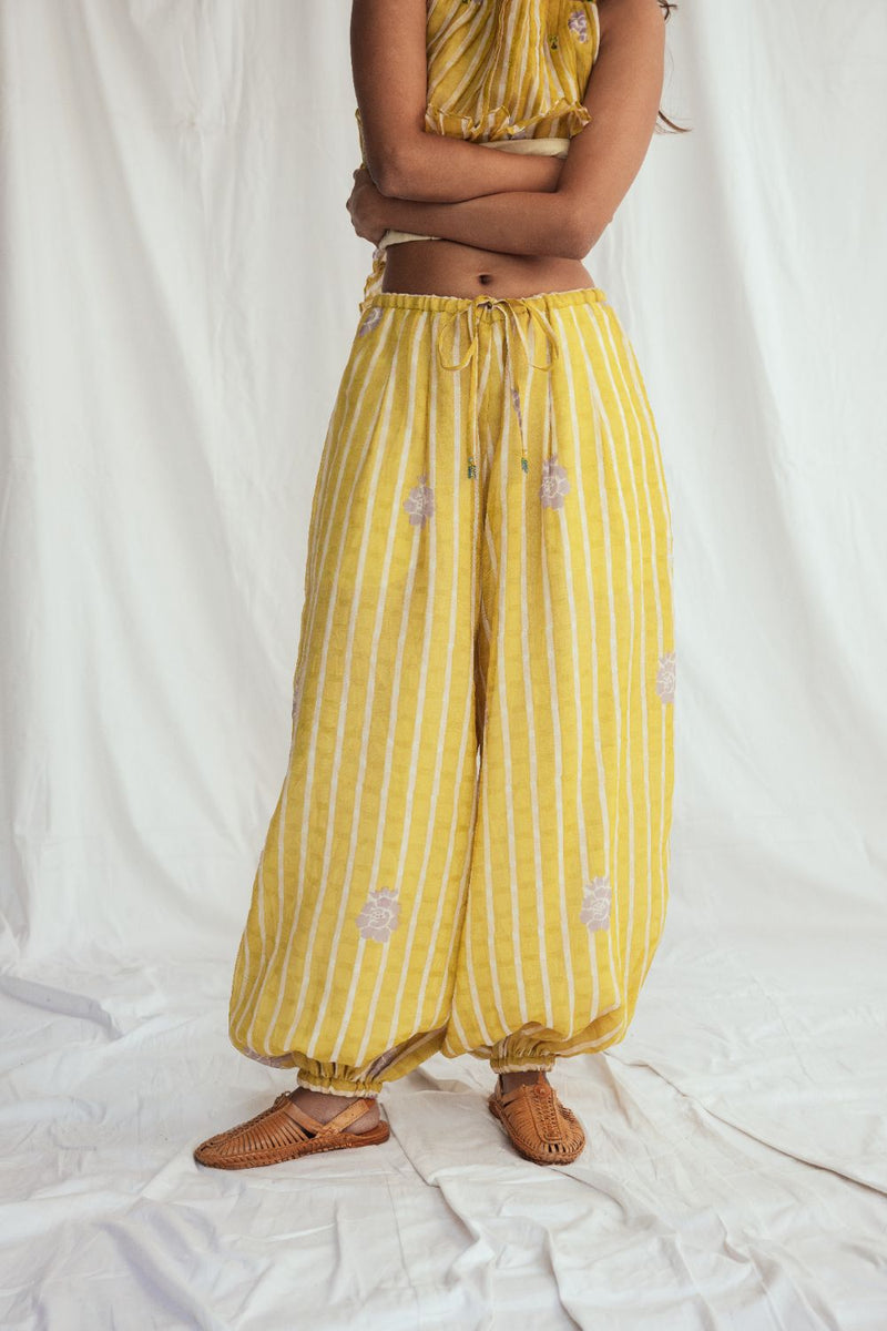 Dhoop Balloon Pants chanderi by JodiLife for women Worldwide