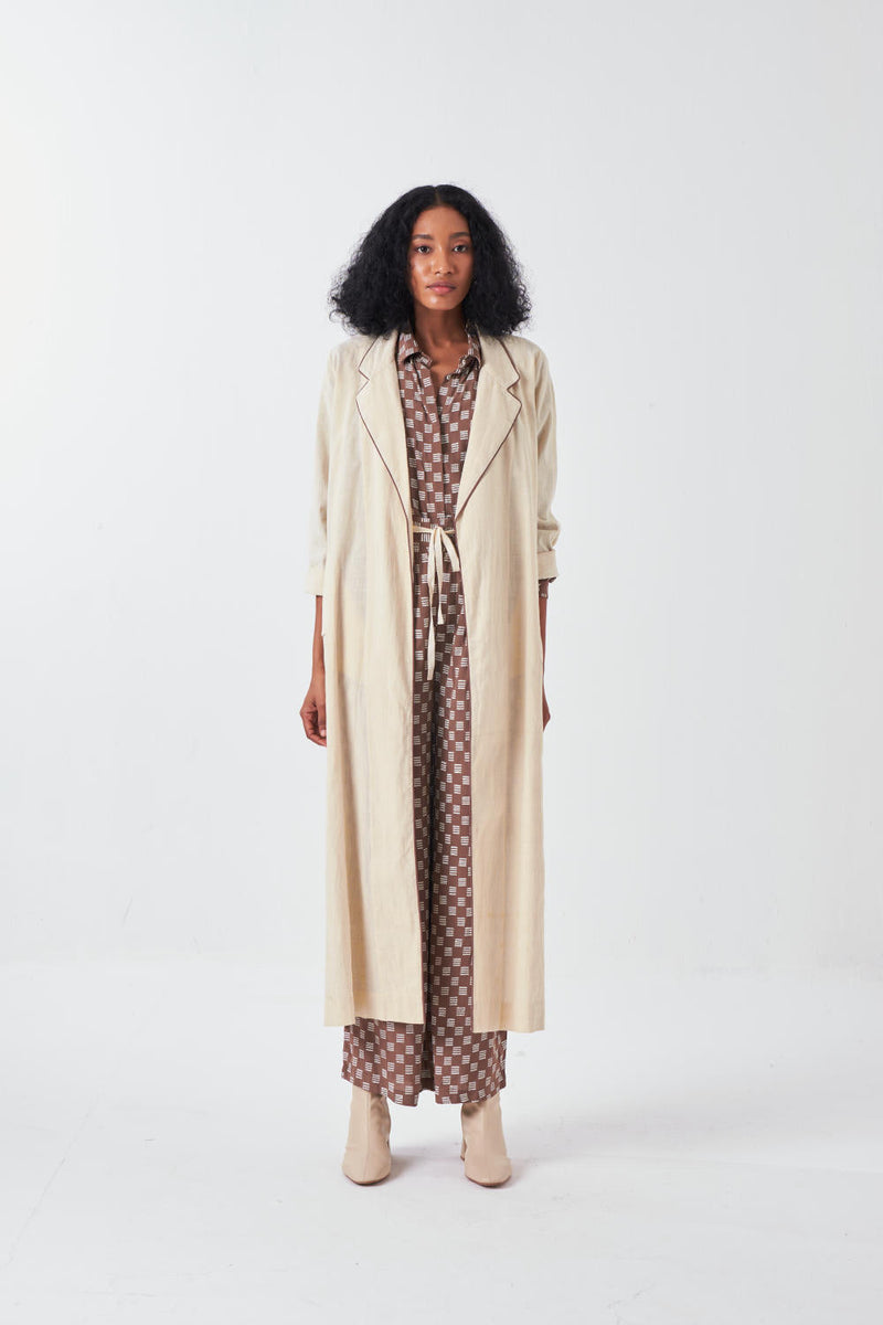 BACK FLORAL DRAWSTRING JACKET-IVORY poplin by THREE for women Worldwide