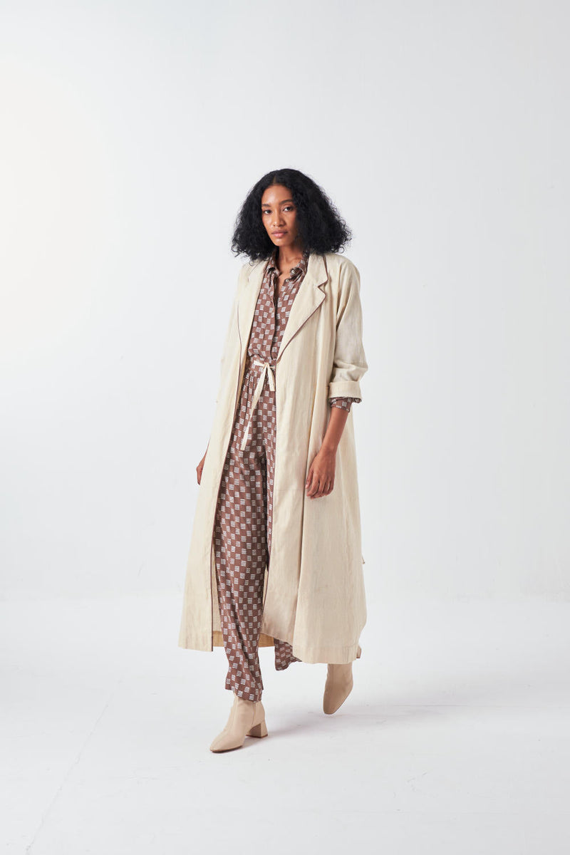 BACK FLORAL DRAWSTRING JACKET-IVORY poplin by THREE for women Worldwide
