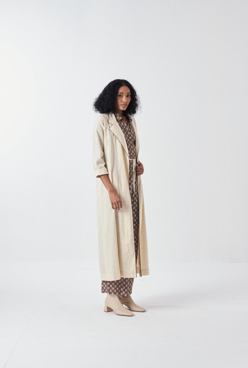 BACK FLORAL DRAWSTRING JACKET-IVORY poplin by THREE for women Worldwide