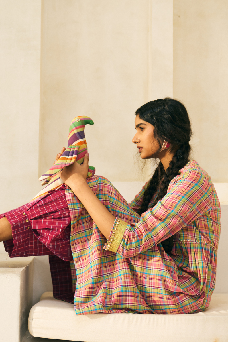 Flora Set cotton by SWATTI KAPOOR in multi color for women Worldwide