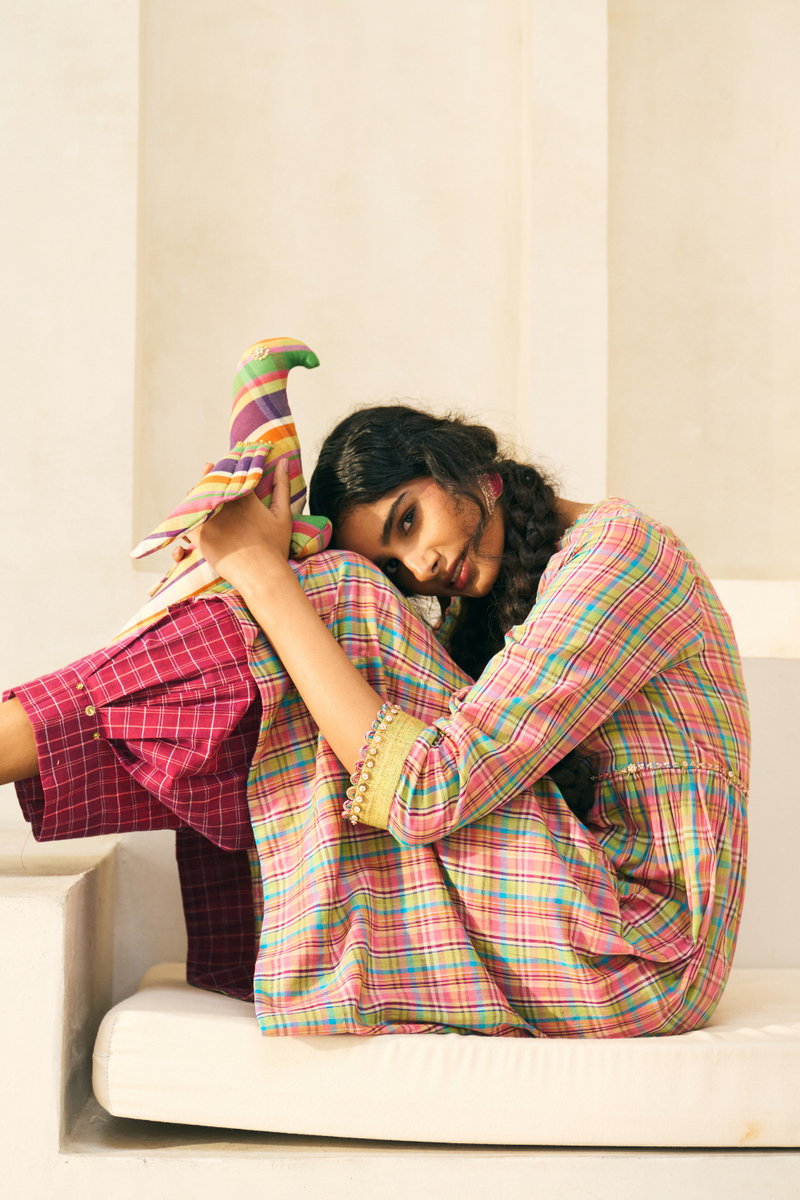 Flora Set cotton by SWATTI KAPOOR in multi color for women Worldwide