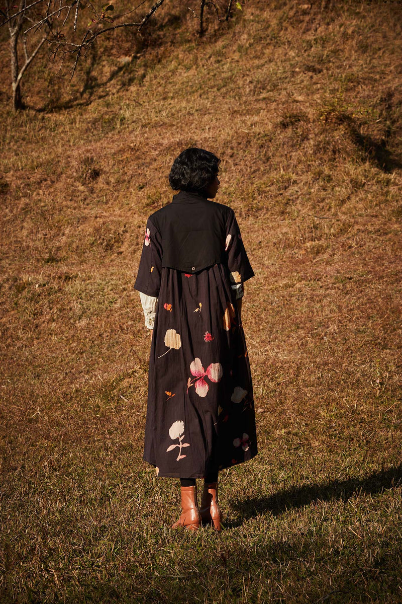 Floral Storm Trench Coat poplin by Khara Kapas in multi for women Worldwide