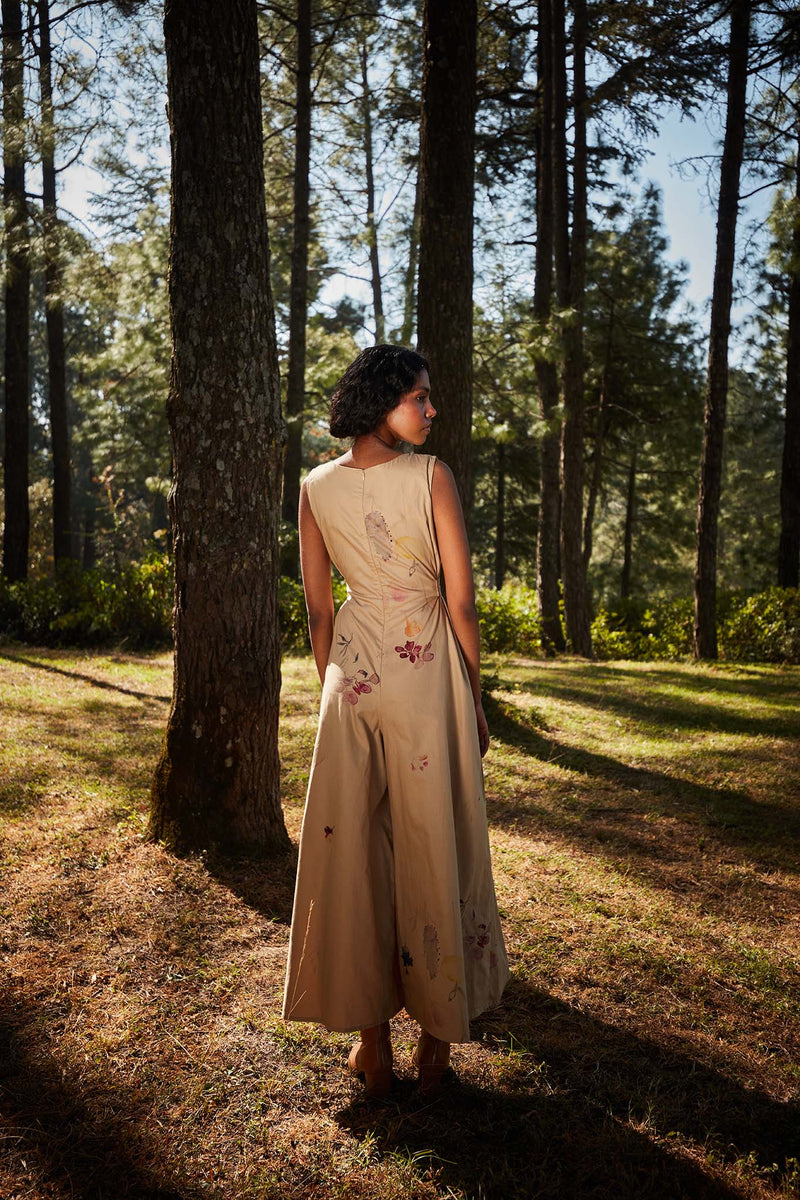 Sandstone Jumpsuit oxford by Khara Kapas for women Worldwide