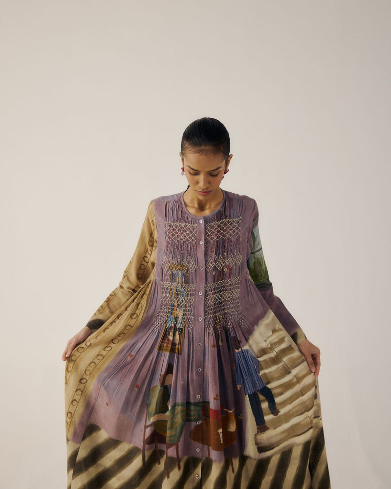 FRIDA DRESS-Living Room cotton by CORD for women Worldwide