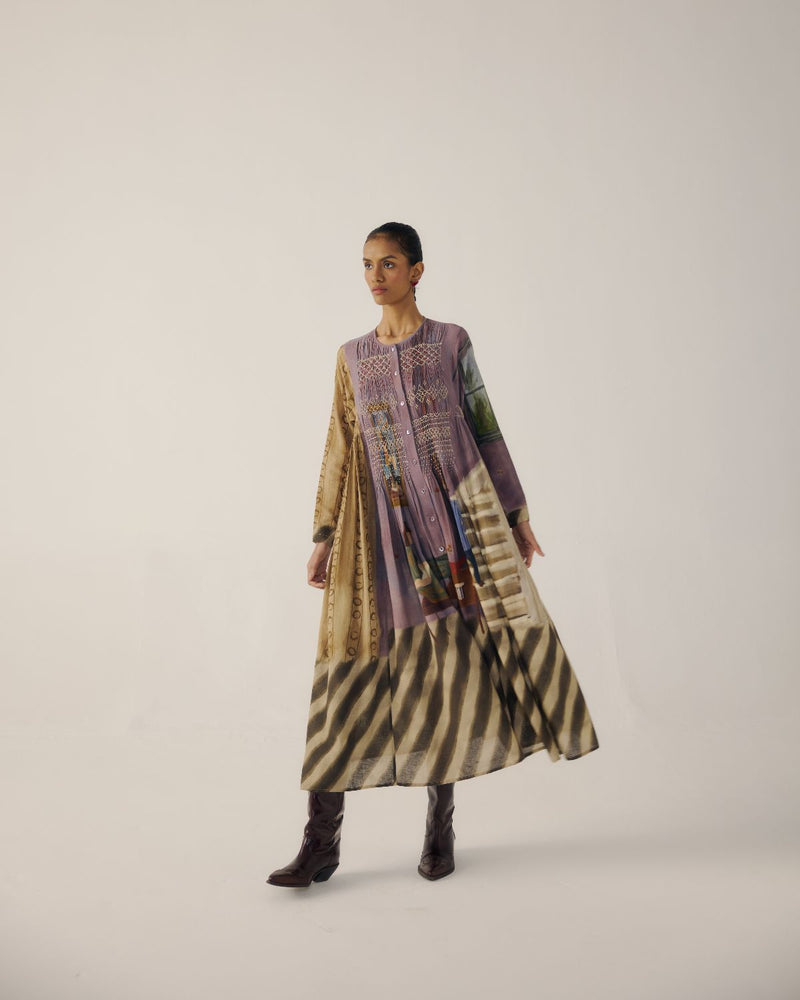 FRIDA DRESS-Living Room cotton by CORD for women Worldwide