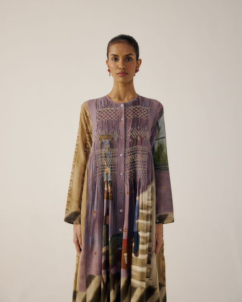 FRIDA DRESS-Living Room cotton by CORD for women Worldwide