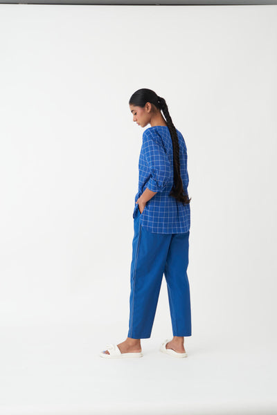 EMBROIDERED NEW NARROW BOTTOM - 
BLUE