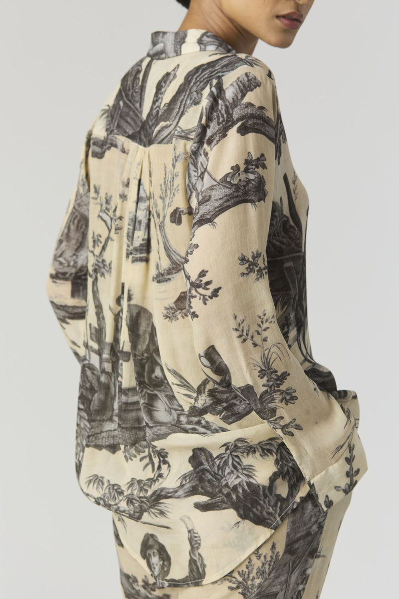 FESTA CO-ORD SET by Yam in grey color for women Worldwide