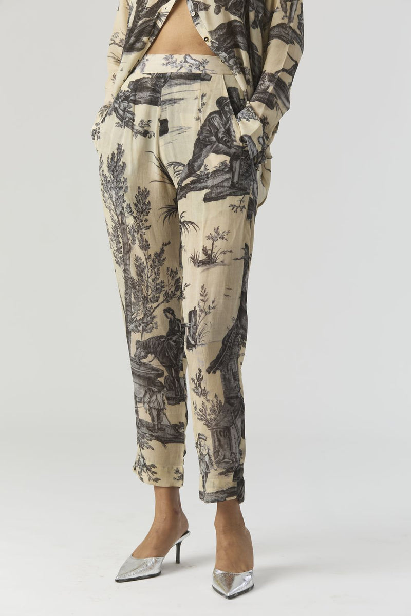 FESTA CO-ORD SET by Yam in grey color for women Worldwide